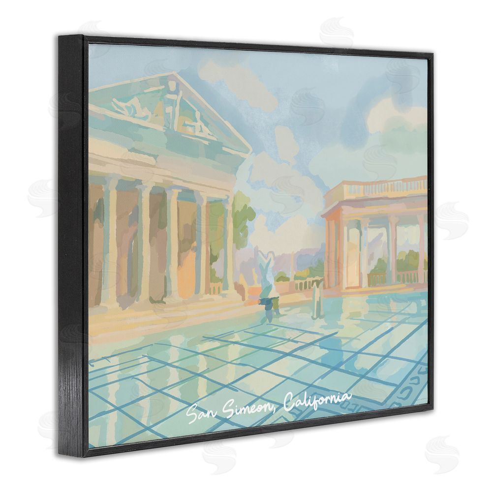 Amelia Noyes San Simeon California Black Framed Giclee Wall Art Print