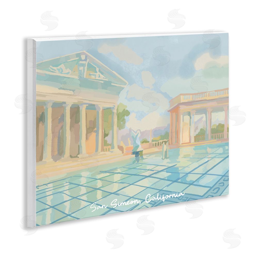 Amelia Noyes San Simeon California Wall Plaque Art Print
