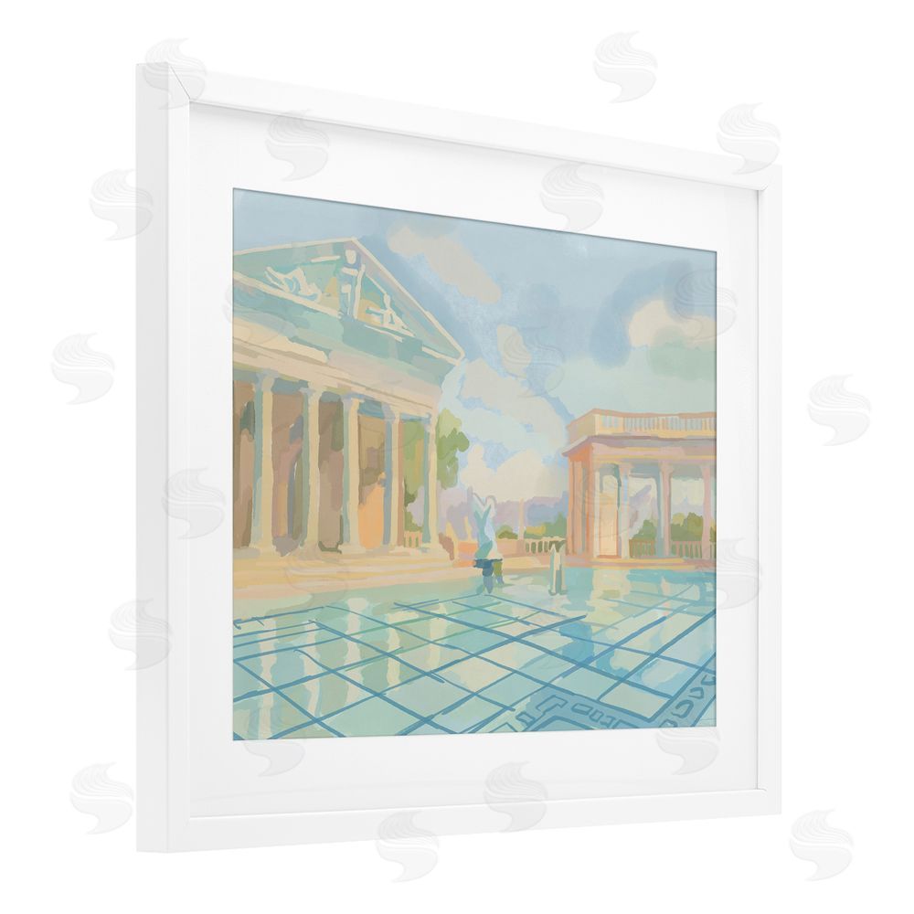 Amelia Noyes Sam Simeon Architecture White Framed Print Under Glass Wall Art