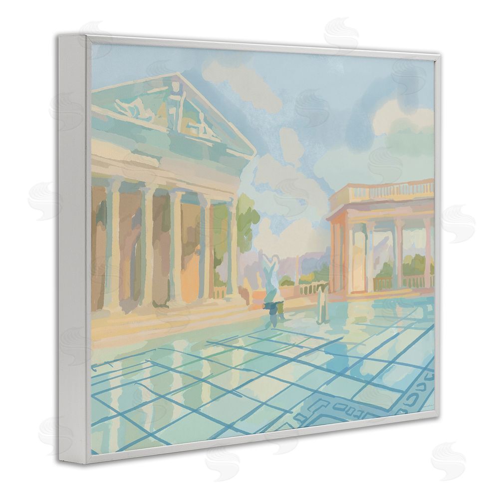 Amelia Noyes Sam Simeon Architecture White Framed Giclee Wall Art Print
