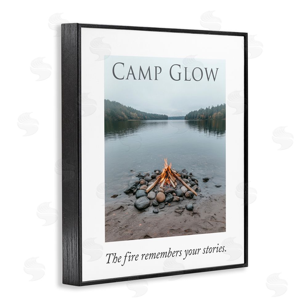 A Barefoot Stylist Fire Remembers Your Stories Black Framed Giclee Wall Art Print