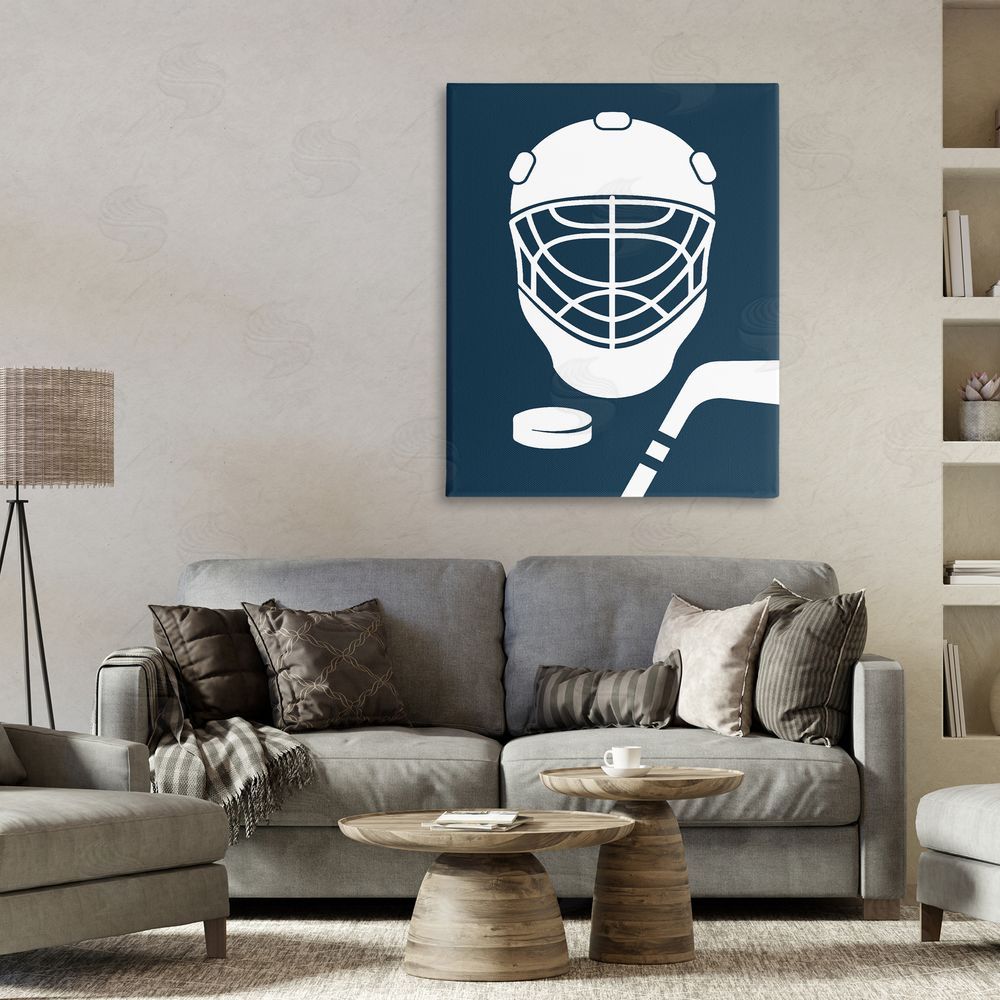 Melody Hogan Hockey Mask Blue & White 