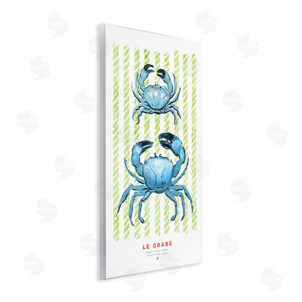 Chad Barrett Modern Bistro Crabs Wall Plaque Art Print