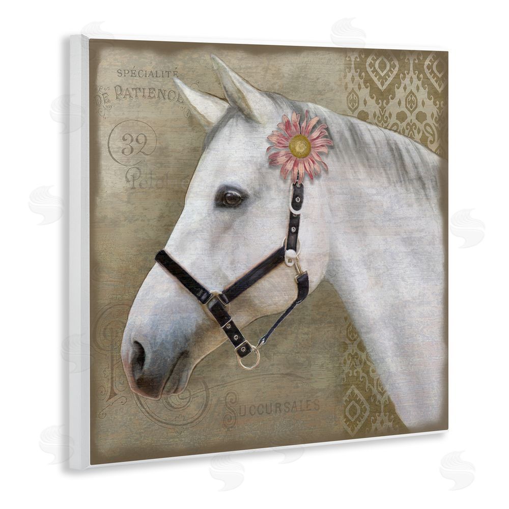 Suzanne Nicoll Boho Barnyard Horse Wooden Wall Plaque Art Print