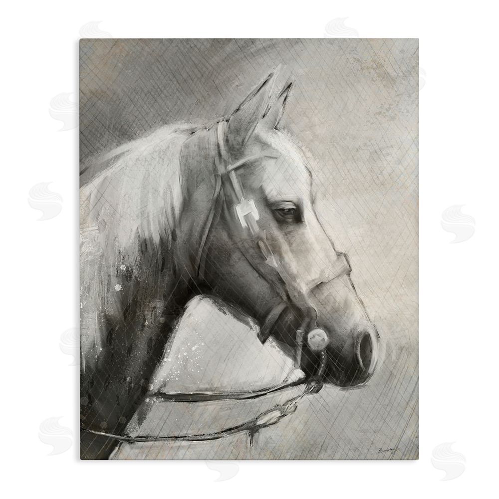 Chad Barrett Modern Ranch Horse Stretched Canvas Wall Art Print
