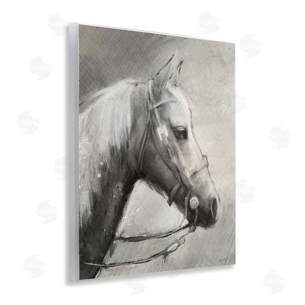 Chad Barrett Modern Ranch Horse Wooden Wall Plaque Art Print
