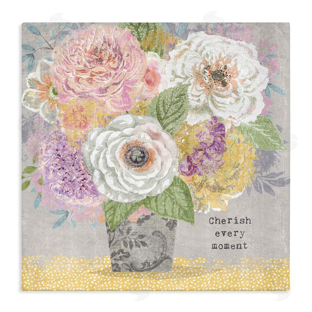 Suzanne Nicoll Cherish Every Moment Inspiration Stretched Canvas Wall Art Print