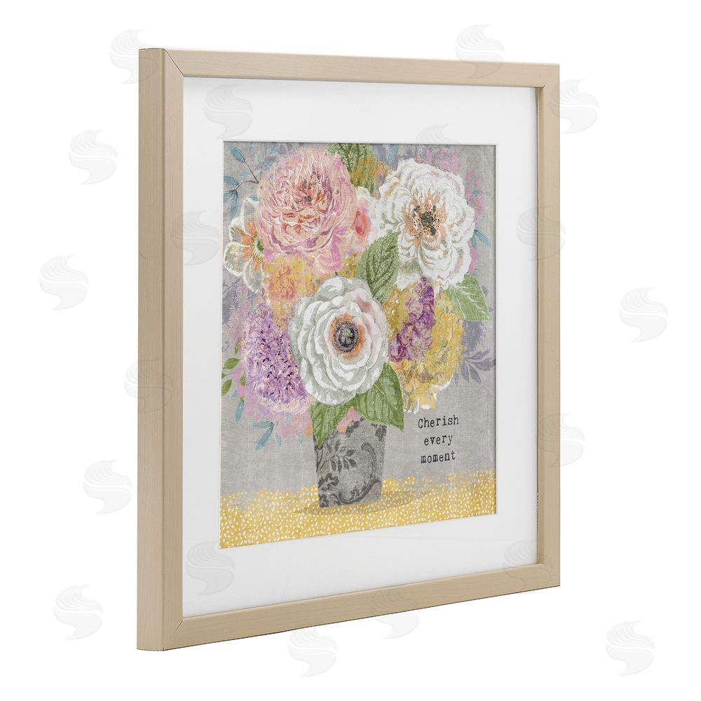 Suzanne Nicoll Cherish Every Moment Inspiration Brown Framed Print Under Glass Wall Art