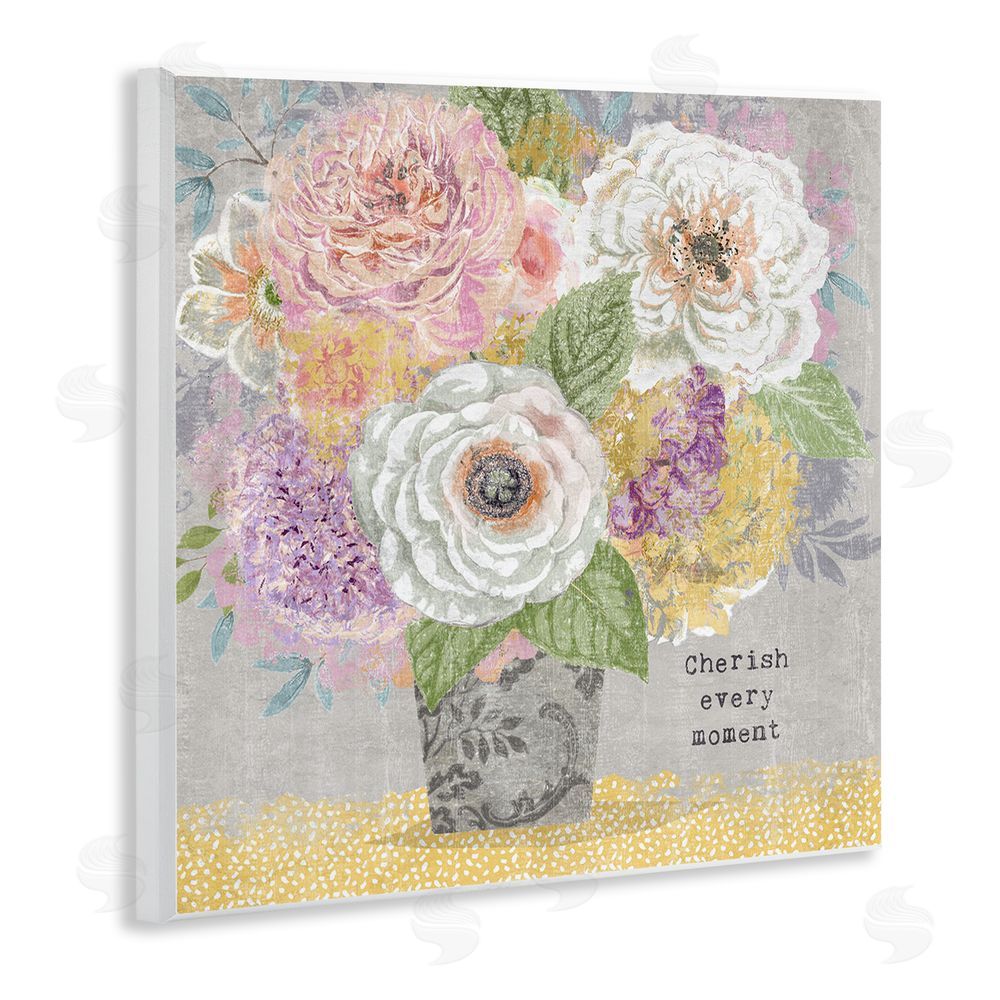 Suzanne Nicoll Cherish Every Moment Inspiration Wooden Wall Plaque Art Print