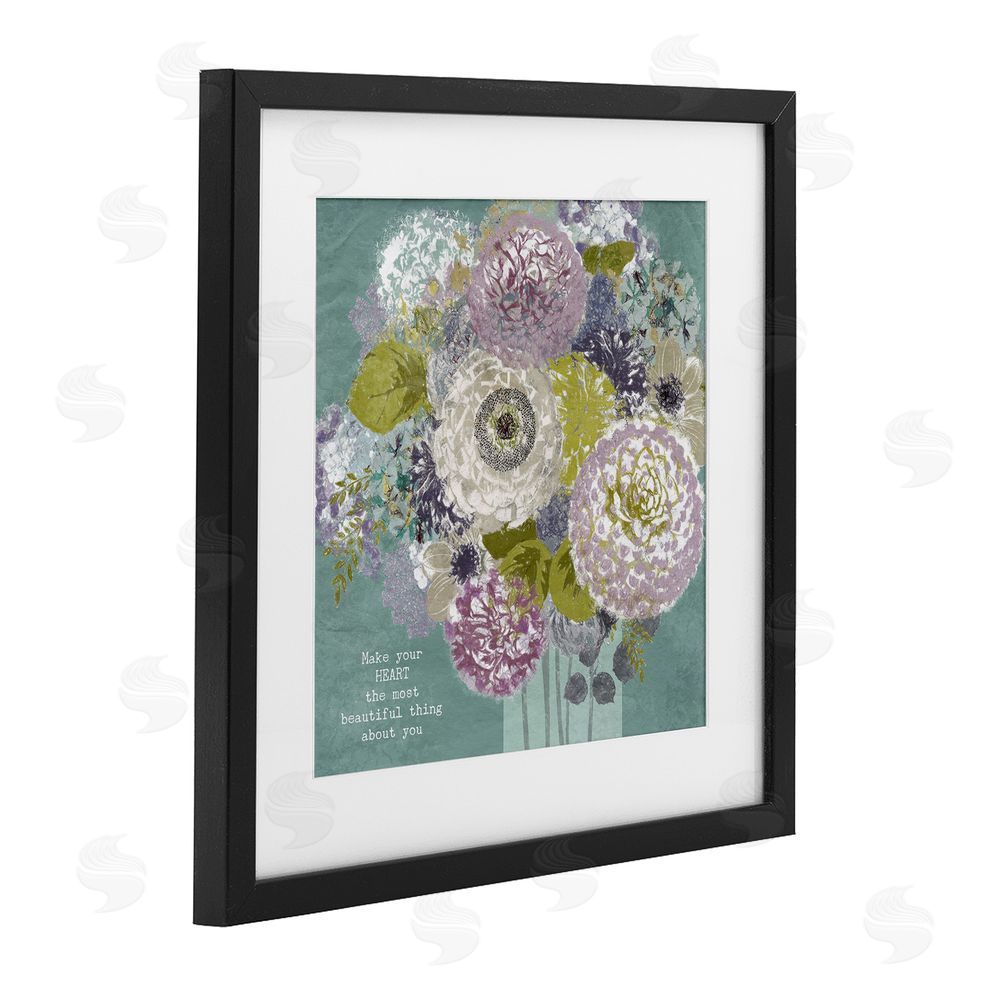 Suzanne Nicoll Most Beautiful Thing Florals Black Framed Print Under Glass Wall Art