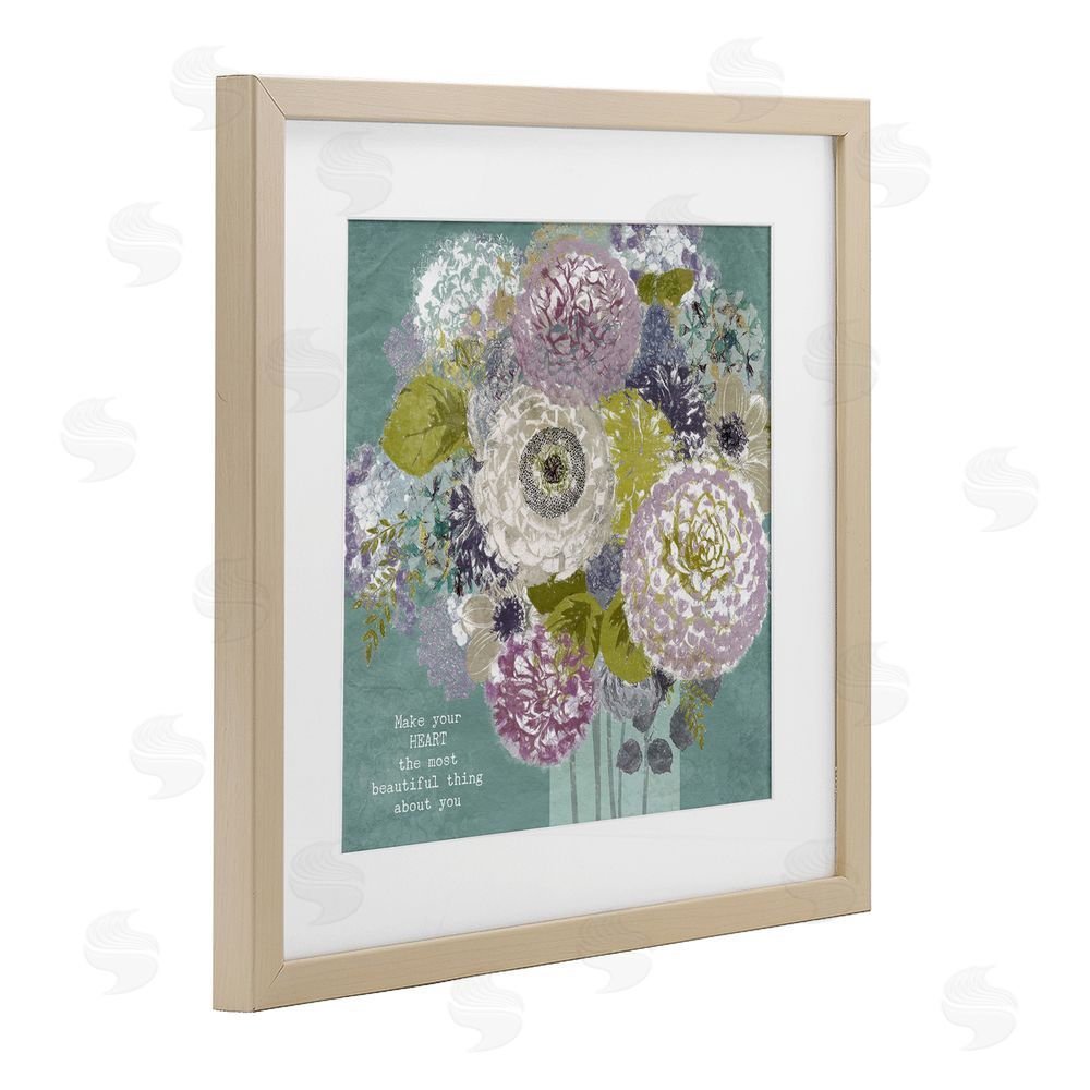Suzanne Nicoll Most Beautiful Thing Florals Brown Framed Print Under Glass Wall Art