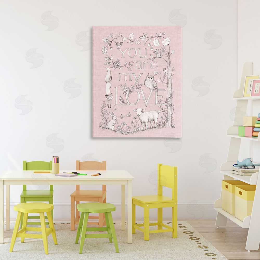 Susan Winget You Are My Love Stretched Canvas Wall Art Print in Room