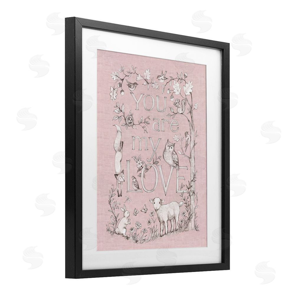 Susan Winget You Are My Love Black Framed Print Under Glass with Matting Wall Art