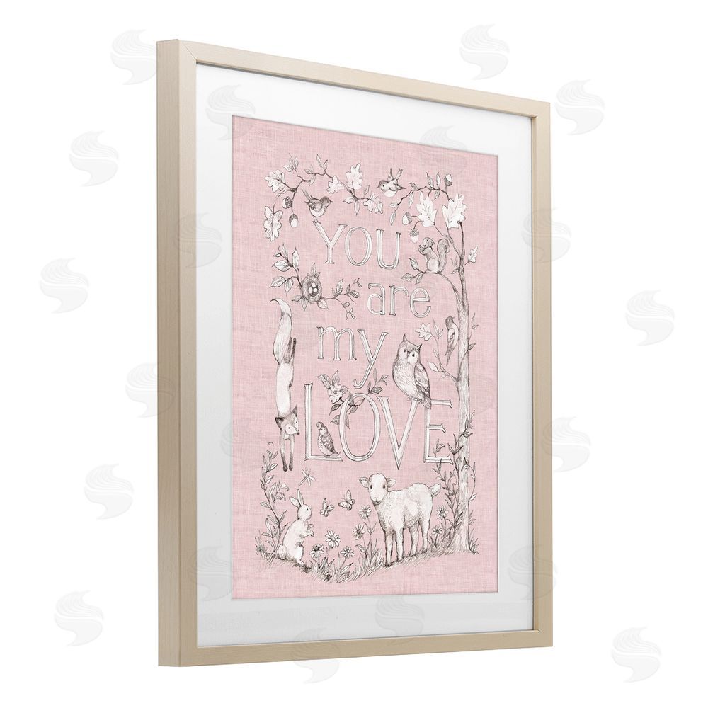 Susan Winget You Are My Love Brown Framed Print Under Glass with Matting Wall Art