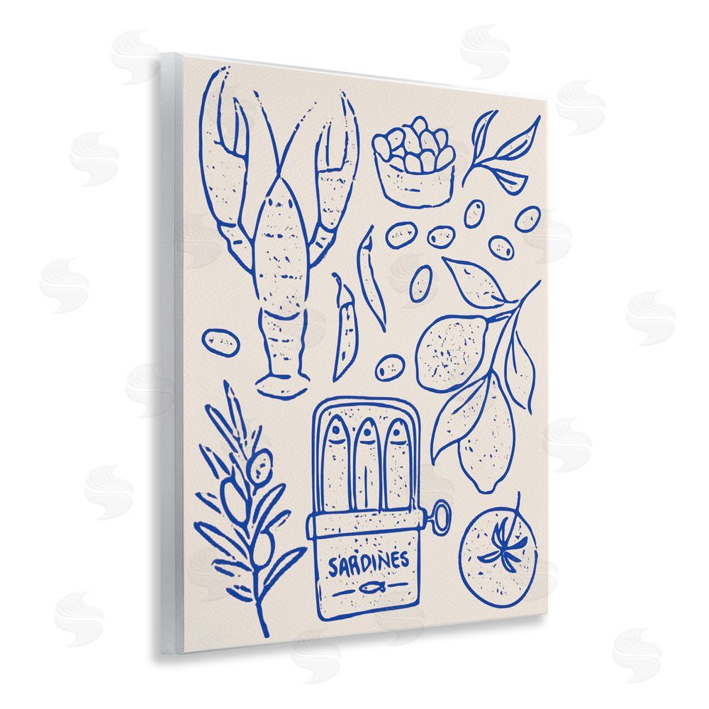 Camila Juncos Seafood & Herbs Simplicity Wall Plaque Art Print
