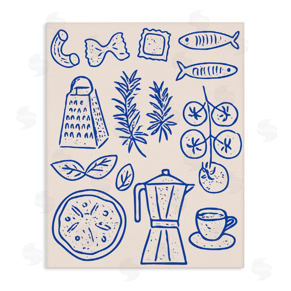 Camila Juncos Pasta & Espresso Simplicity Stretched Canvas Wall Art Print