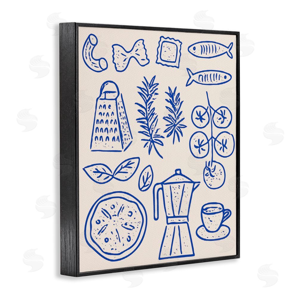 Camila Juncos Pasta & Espresso Simplicity Black Framed Giclee Wall Art Print