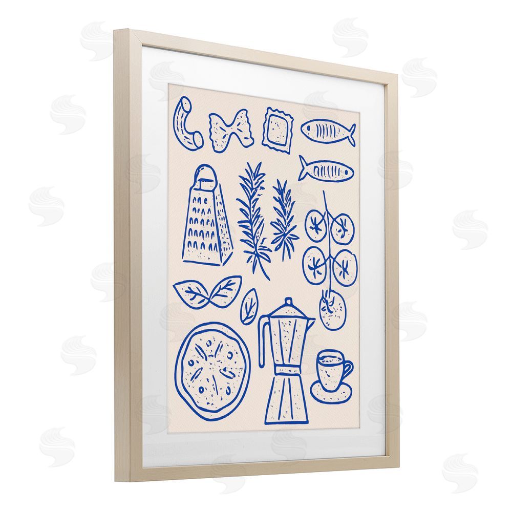 Camila Juncos Pasta & Espresso Simplicity Brown Framed Print Under Glass Wall Art