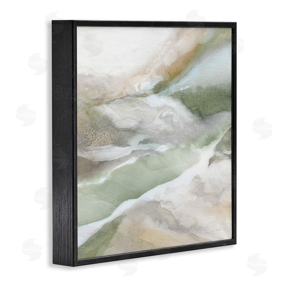 Carol Robinson Serene Misty Landscape Black Framed Giclee Wall Art Print