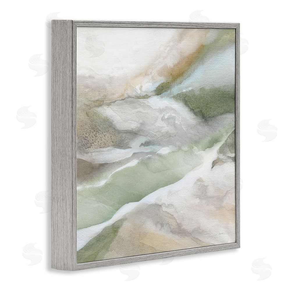 Carol Robinson Serene Misty Landscape Gray Framed Giclee Wall Art Print