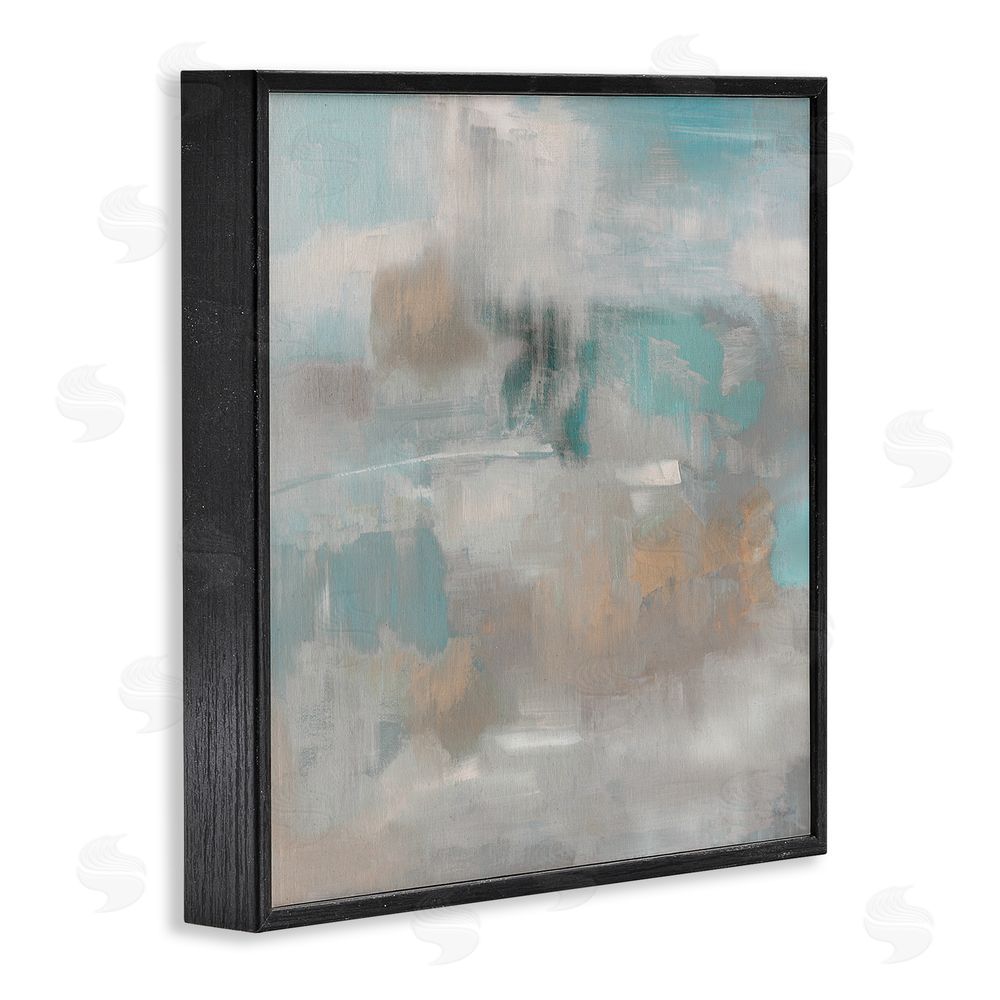 Sally Swatland Serene Soft Abstract Study Black Framed Giclee Wall Art Print