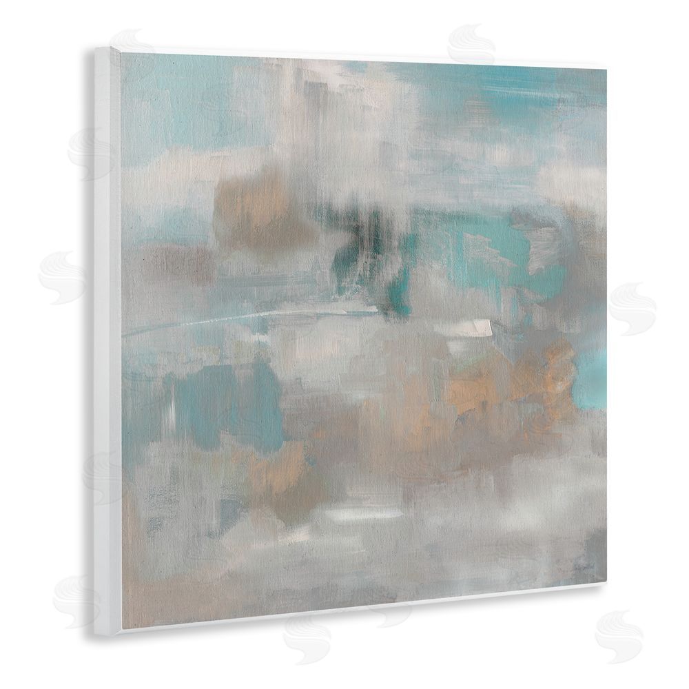 Sally Swatland Serene Soft Abstract Study Wooden Wall Plaque Art Print