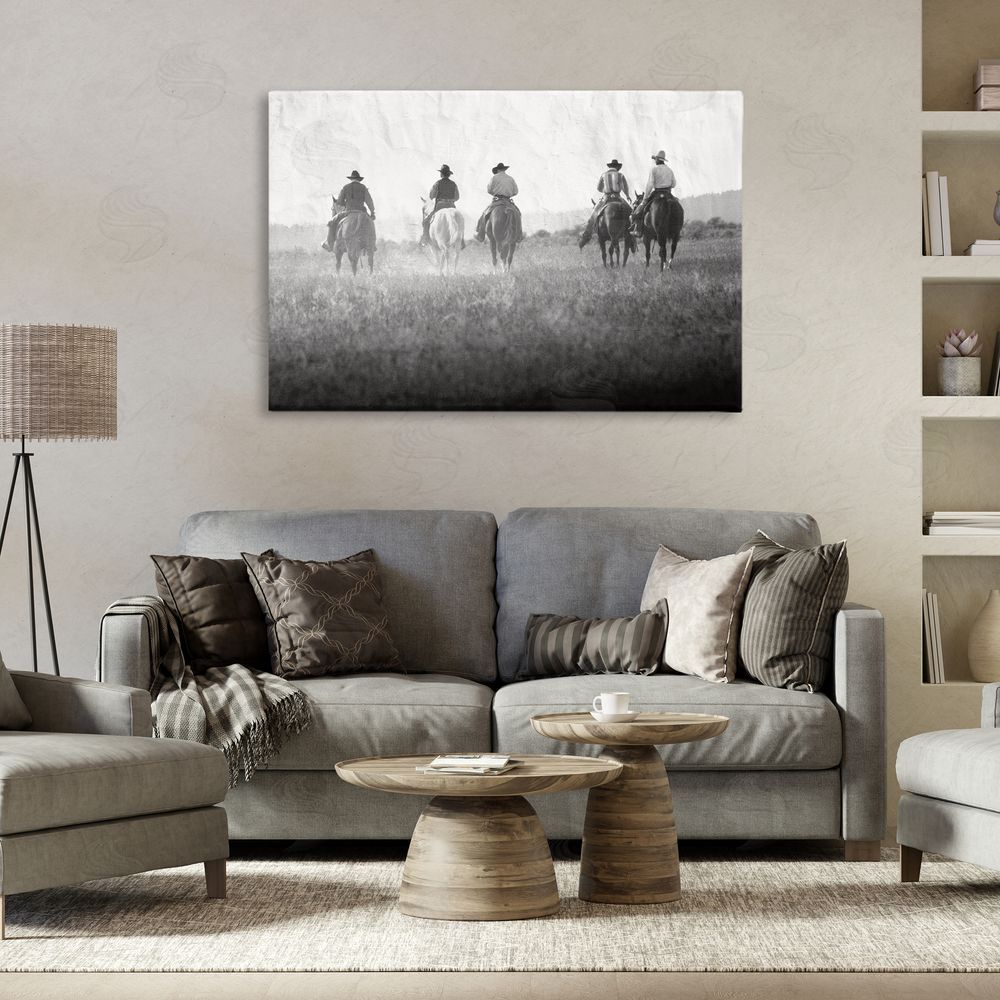 Superstock Riding Toward The Horizon Stretched Canvas Wall Art in Room