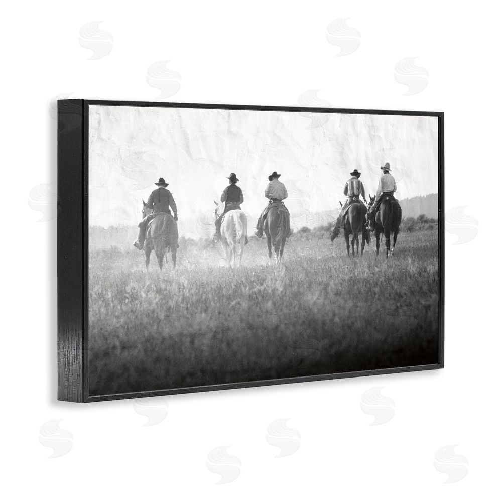 Superstock Riding Toward The Horizon Black Framed Giclee Wall Art Print