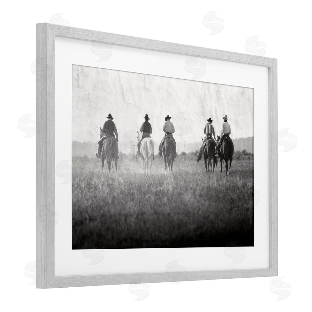 Superstock Riding Toward The Horizon Gray Framed Print Under Glass Wall Art