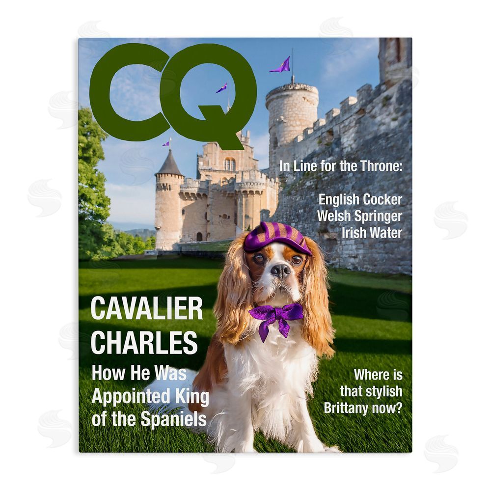 Grotto Studios Royal Cavalier Magazine Stretched Canvas Wall Art Print
