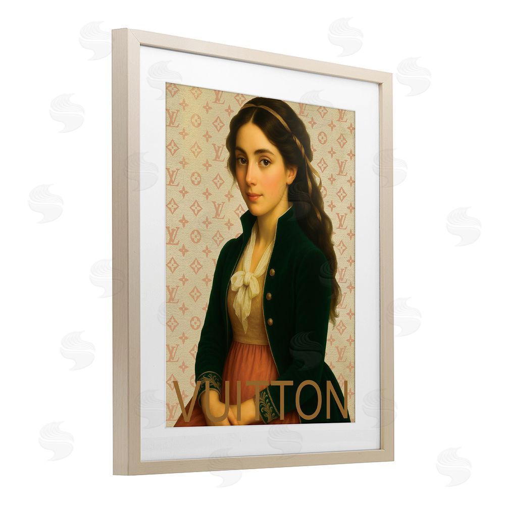 Grotto Studios Glam Gentlewoman in Spring Birch Framed Print Under Glass Wall Art