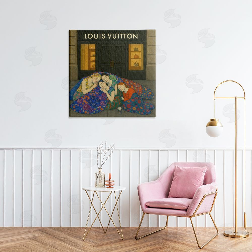 Grotto Studios Iconic Style Fashion Shop Stretched Canvas Wall Art in Room