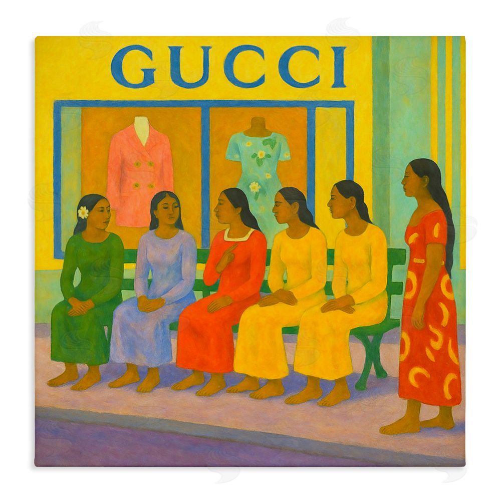Grotto Studios Gaugin Style Glam Stretched Canvas Wall Art