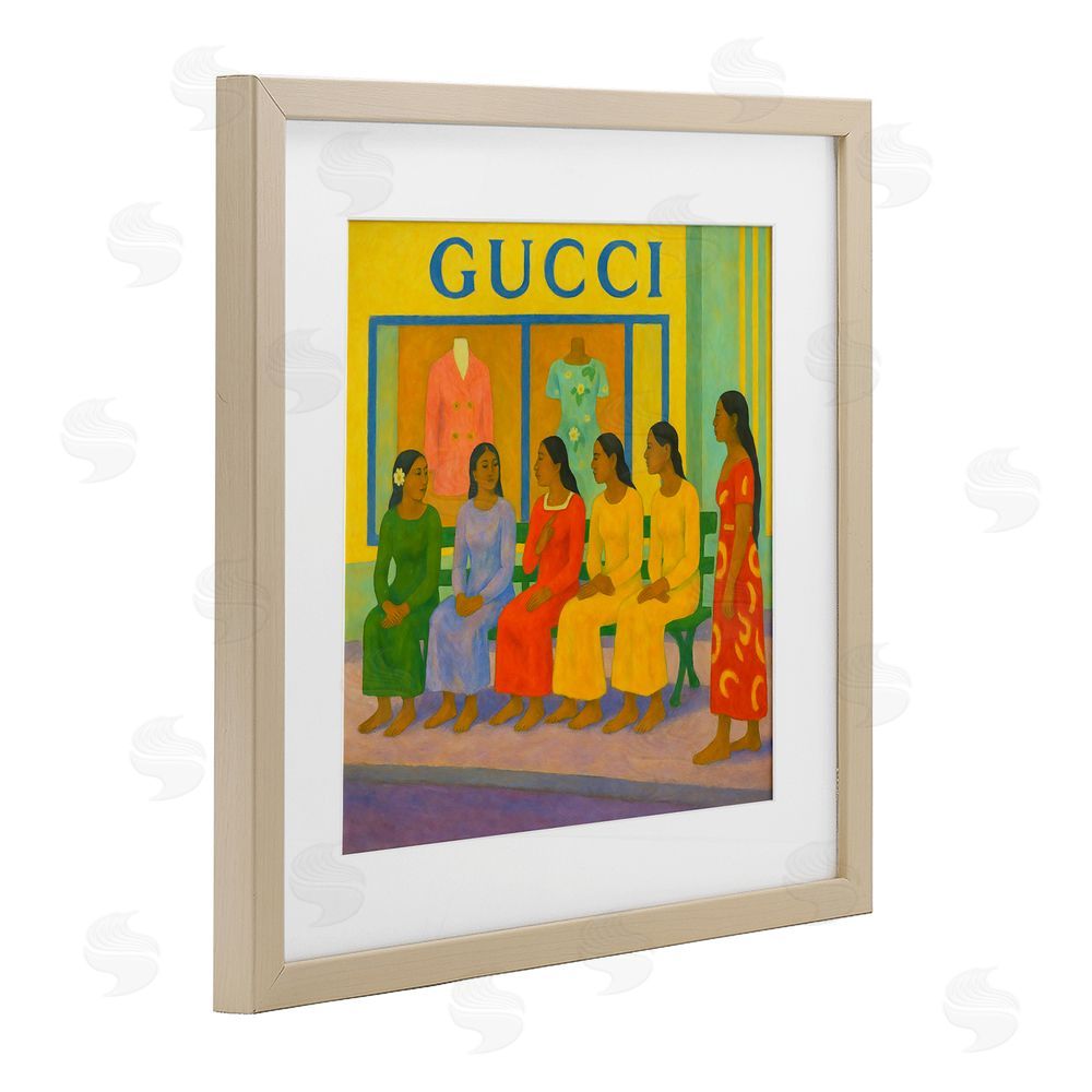 Grotto Studios Gaugin Style Glam Birch Framed Print Under Glass Wall Art