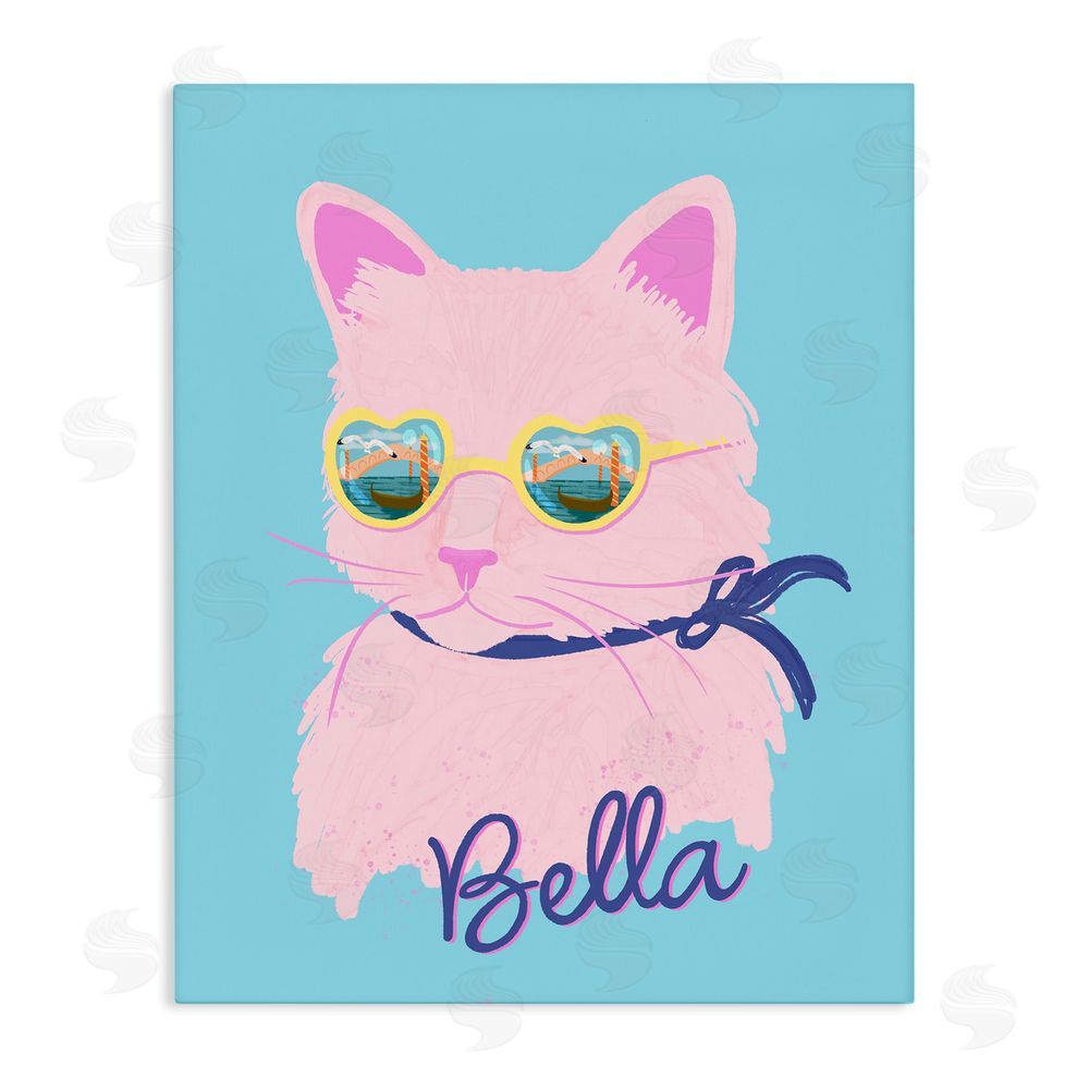 Steffanie Pisula Cool Cat Bella Stretched Canvas Wall Art Print