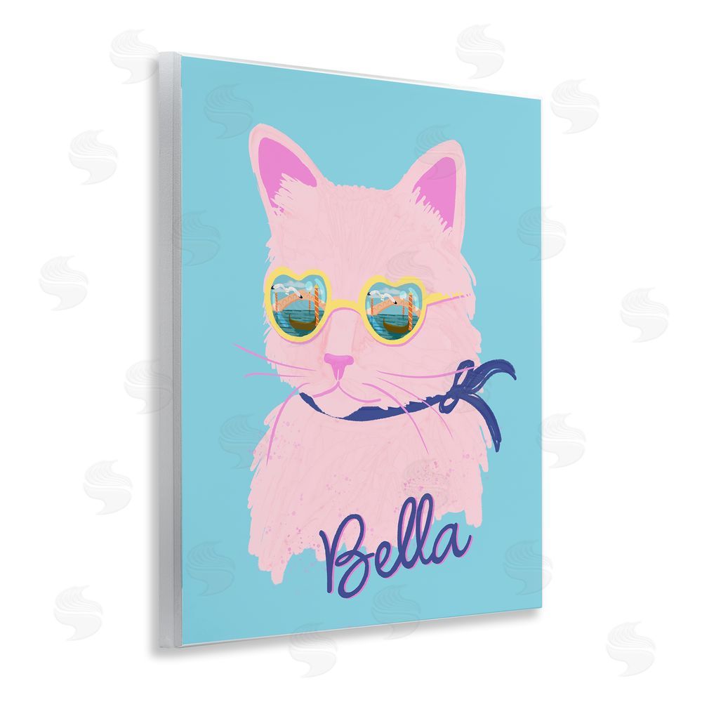 Steffanie Pisula Cool Cat Bella Wooden Wall Plaque Art Print