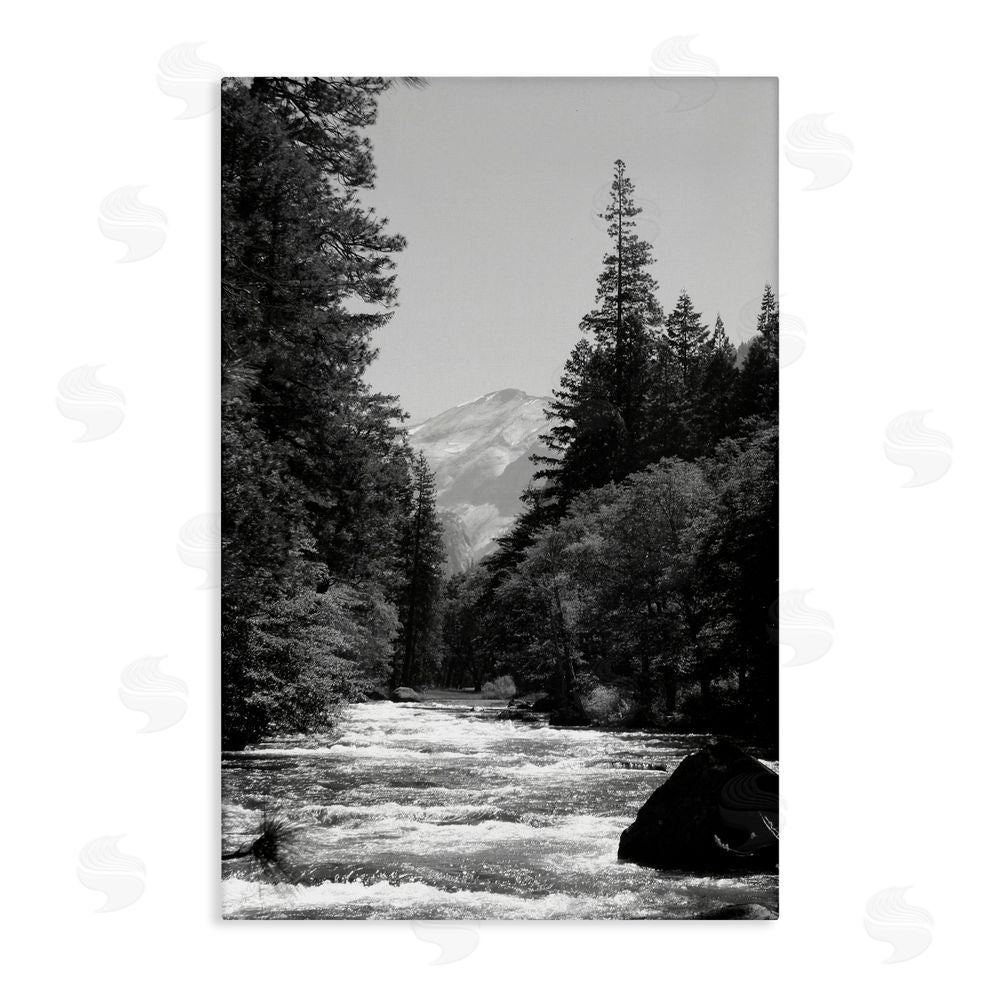 Kim Curinga Merced River Flow Stretched Canvas Wall Art Print