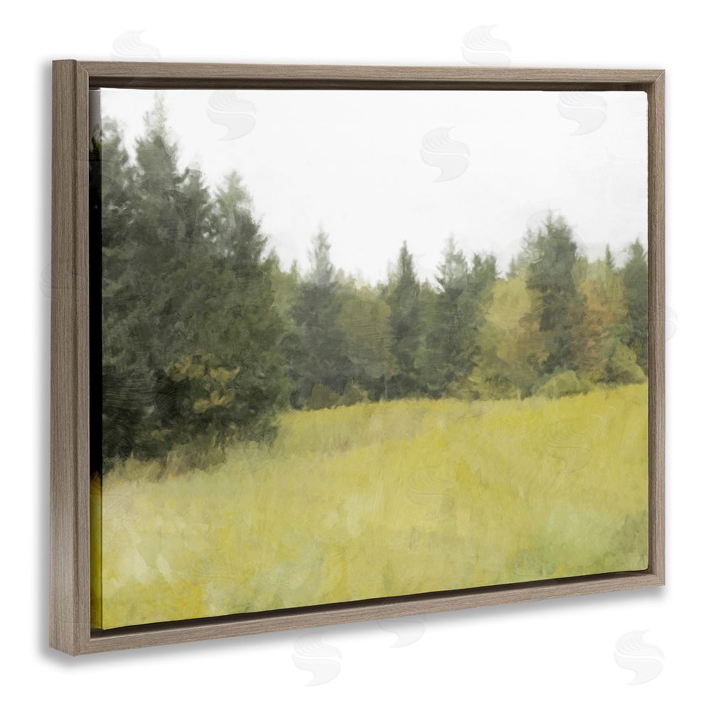 Kim Curinga The Forest's Vast Clearing Brown Floating Frame Canvas Wall Art Print