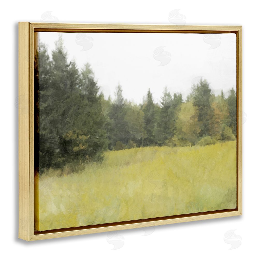 Kim Curinga The Forest's Vast Clearing Gold Floating Frame Canvas Wall Art Print