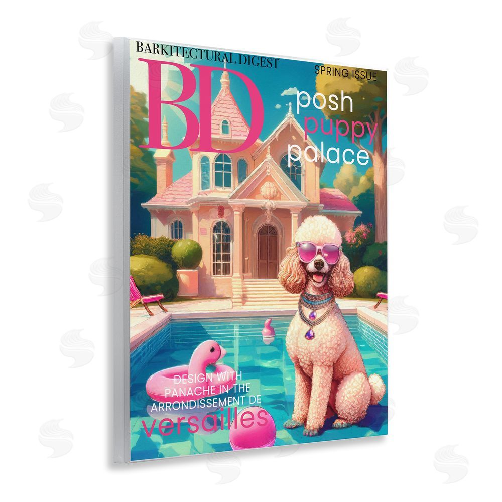 Grotto Studios Poodle Magazine Parody Wall Plaque Art Print