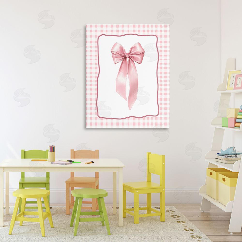 Christine Simpson Art Pink Gingham Ribbon 
