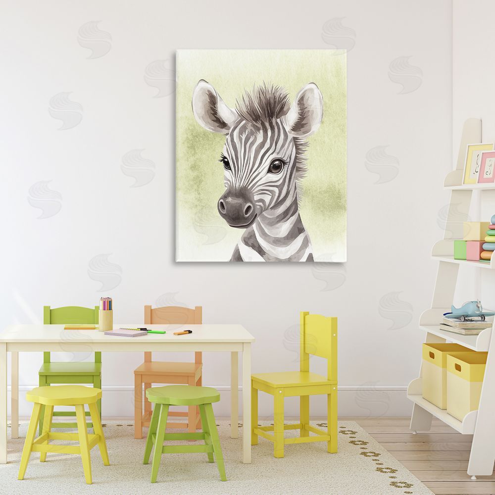 Christine Simpson Art Jungle Friends Baby Zebra 
