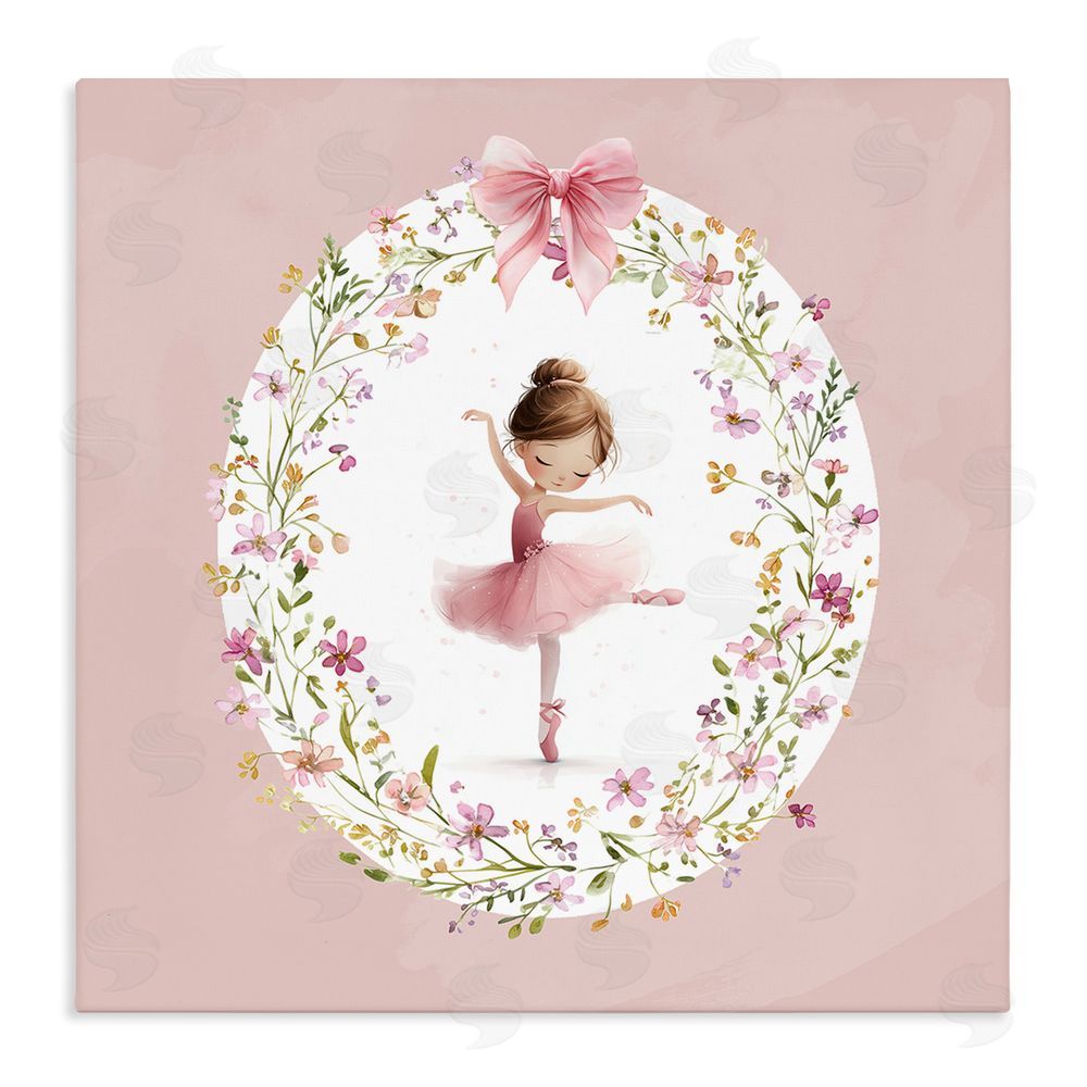 Christine Simpson Art Ballet Dancing Princess Stretched Canvas Wall Art Print