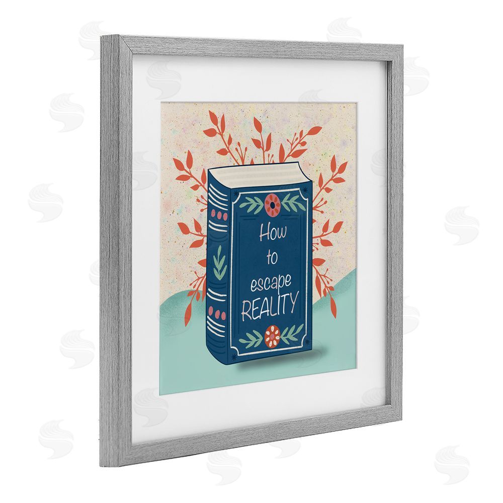 Julia Frost How To Escape Reality Gray Framed Print Under Glass Wall Art