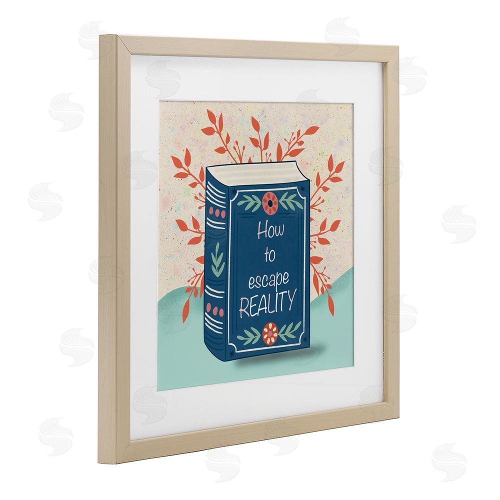 Julia Frost How To Escape Reality Brown Framed Print Under Glass Wall Art