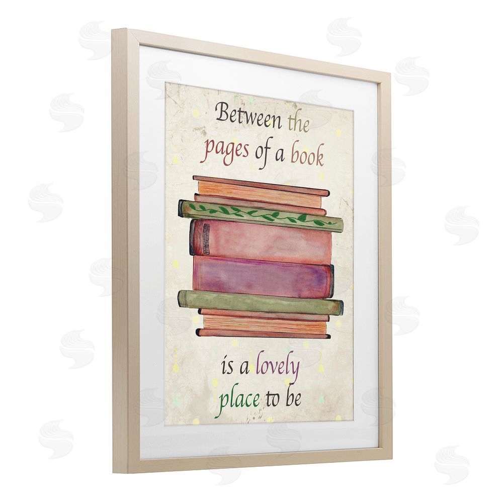 Julia Frost Between Pages Of A Book Brown Framed Print Under Glass Wall Art