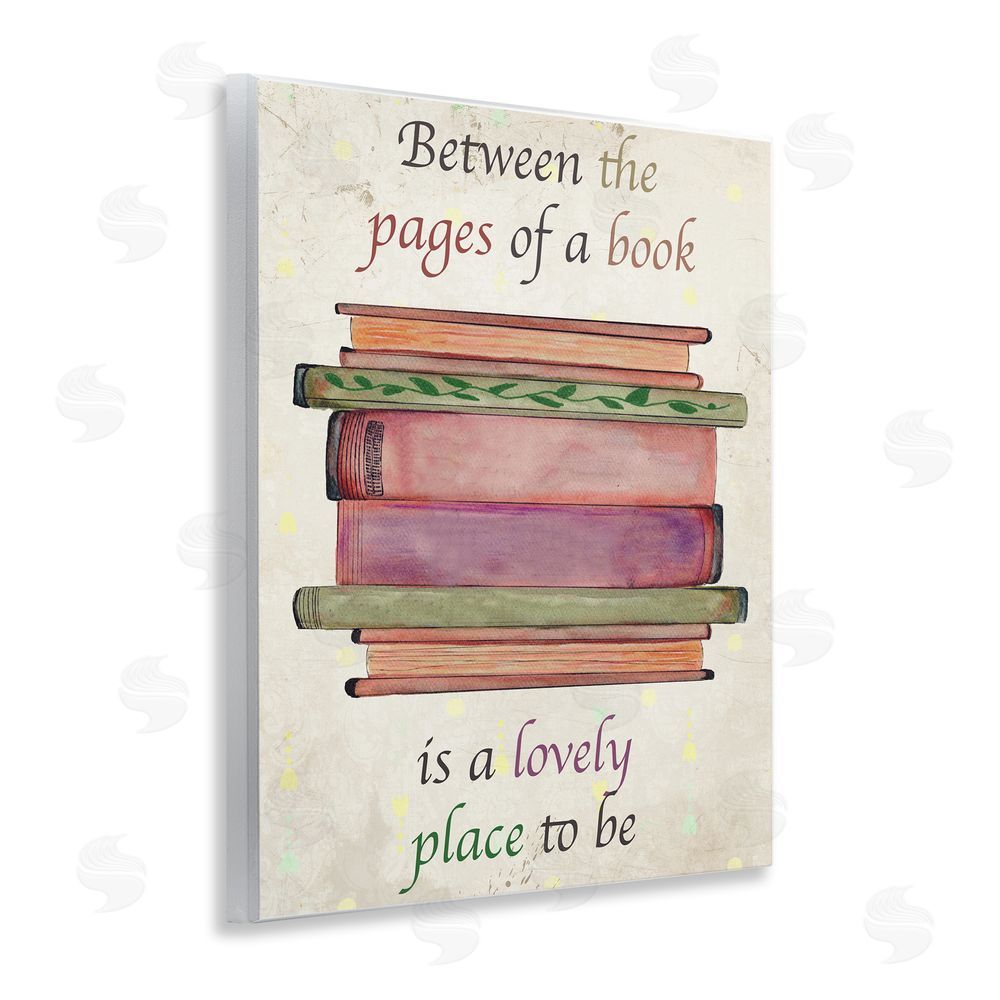 Julia Frost Between Pages Of A Book Wooden Wall Plaque Art Print