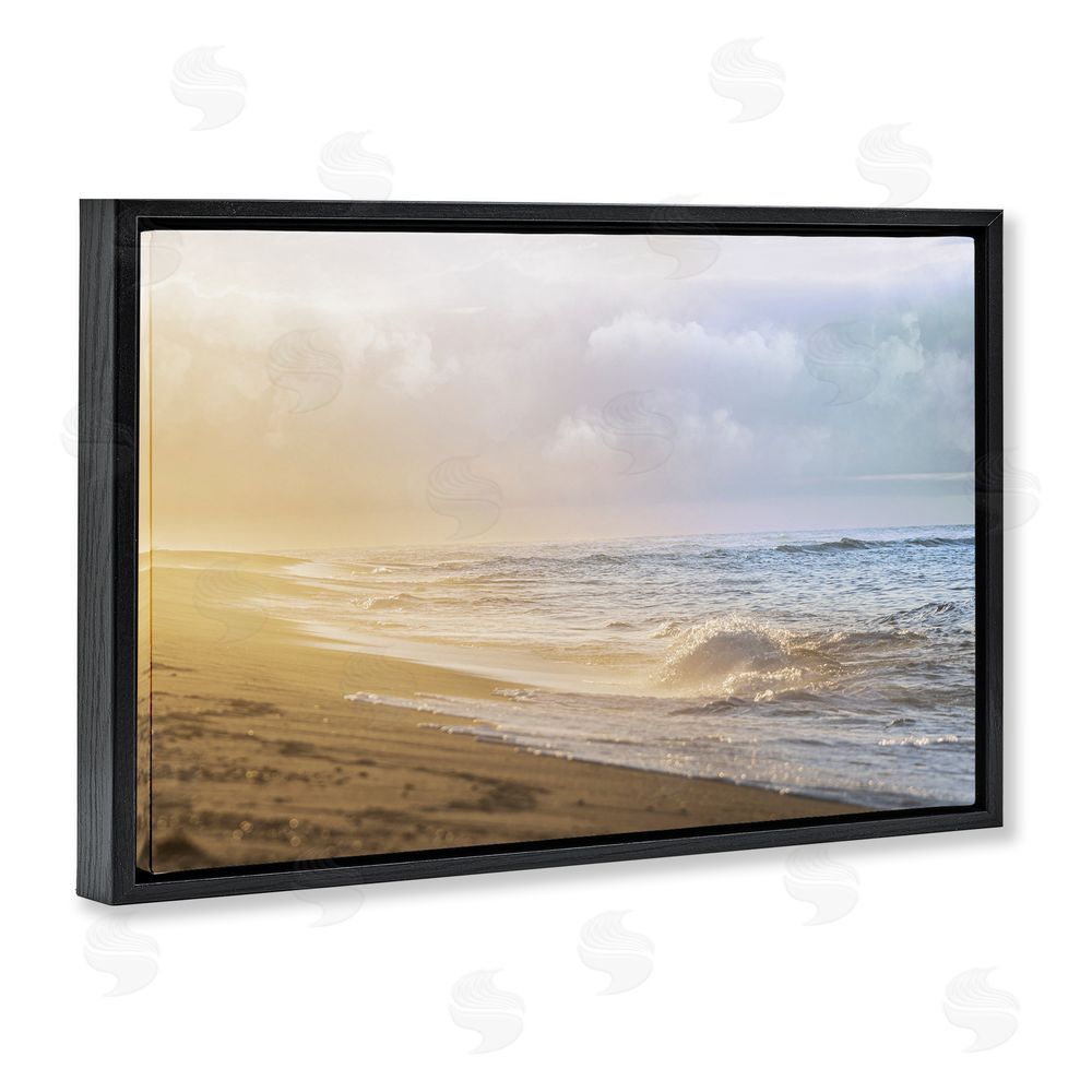 Marcus Prime Gentle Seaside Breeze Black Floating Frame Canvas Wall Art Print