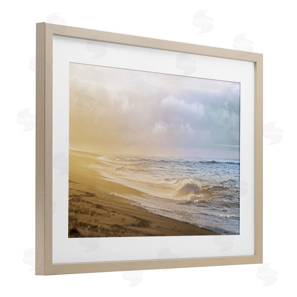 Marcus Prime Gentle Seaside Breeze Brown Framed Print Under Glass Wall Art
