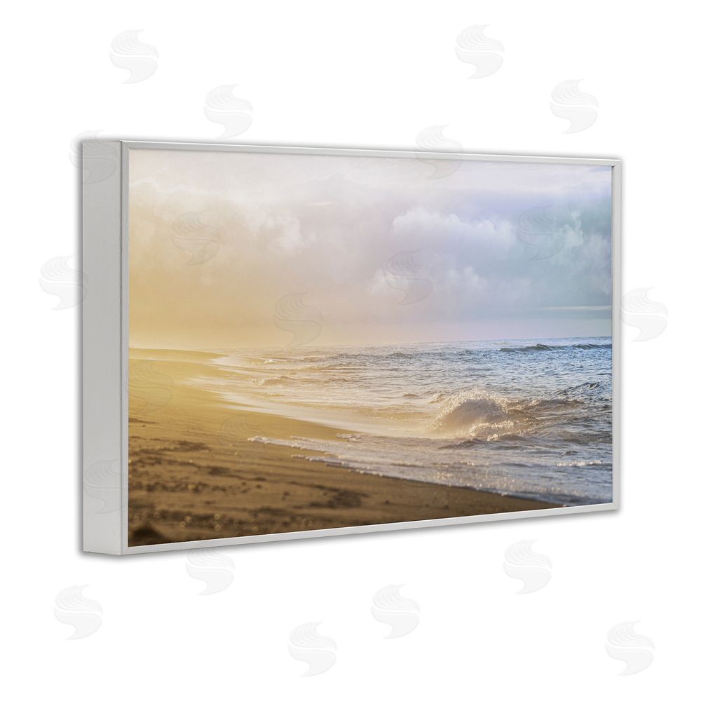 Marcus Prime Gentle Seaside Breeze White Framed Giclee Wall Art Print